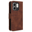 Klopové pouzdro pro Infinix Hot 50i 4G, Card Slot, hnědé