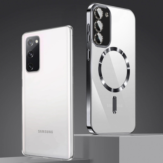 Pouzdro pro Samsung Galaxy S20 FE, Electro MagSafe, černé + sklo na displej