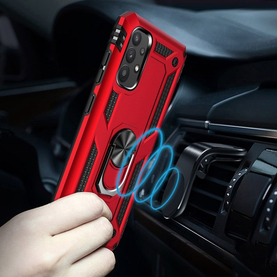 Pancéřové pouzdro pro Samsung Galaxy A72 5G, Nox Case Ring, modré