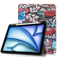 Pouzdro pro Apple iPad Air 11" 6 gen. 2024 (A2902, Smartcase, graffiti