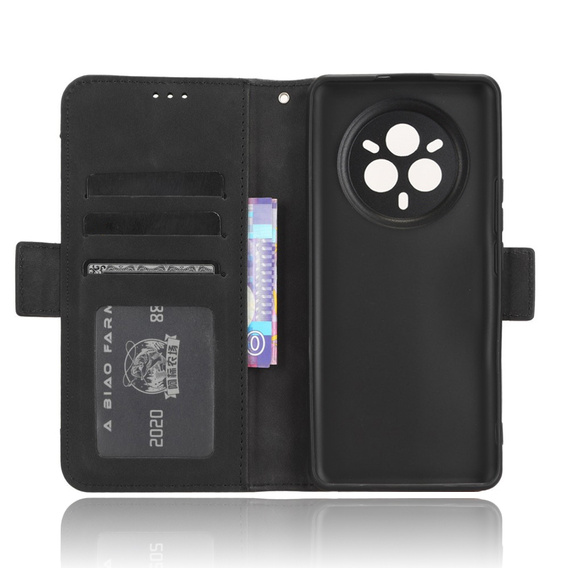 Klopové pouzdro pro Realme 14 Pro+ 5G, Card Slot, černé