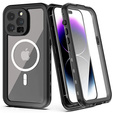 Vodotěsné pouzdro pro iPhone 14 Pro Max, Redpepper, pro MagSafe, černé