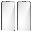 2x tvrzené sklo pro iPhone 13/13 Pro, ERBORD 3D pro celý displej