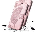 Klopové pouzdro pro Realme 12 Pro 5G / 12 Pro+ 5G, Butterfly, růžové rose gold