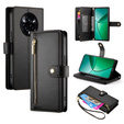 Klopové pouzdro pro Realme 14 Pro 5G, Wallet Zipper Pocket, černé