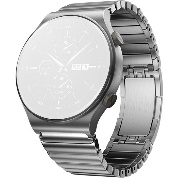 Bransoleta stalowa do Huawei Watch GT 2 Pro, Srebrna