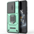 Pouzdro pro OnePlus 12 5G, KickStand Camera Lens, zelené
