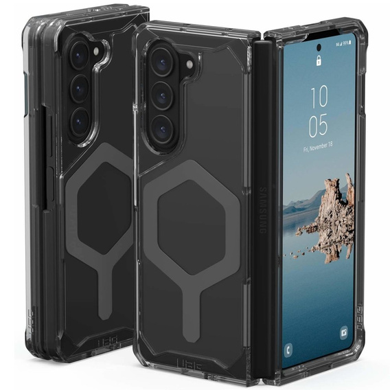 Pouzdro Urban Armor Gear pro Galaxy Z Fold 5 5G, Plyo MagSafe, průhledné / šedé