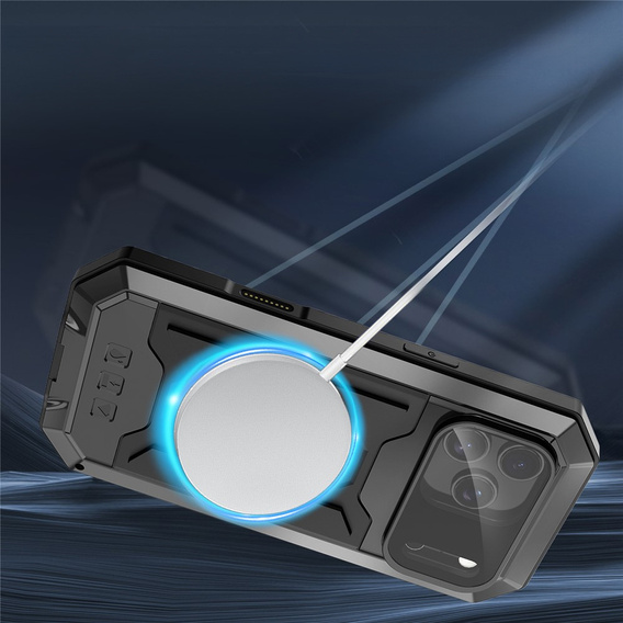 Pouzdro R-JUST s ochranným krytem displeje a stojánkem pro iPhone 17 Pro Max