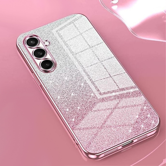 Pouzdro Glitter Case CamShield pro Samsung Galaxy A57 5G, růžové