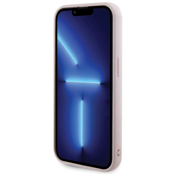 Pouzdro Guess Quilted Metal Logo pro iPhone 15 Pro