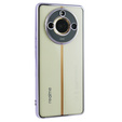 Pouzdro pro Realme 11 Pro 5G / Pro+ 5G, Electroplating Frame, transparentní / fialové