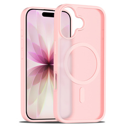 Pouzdro Matt pro iPhone 17, pro MagSafe, průsvitné růžové
