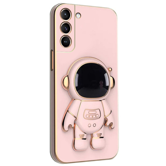 Pouzdro pro Samsung Galaxy S21, Astronaut, růžové rose gold