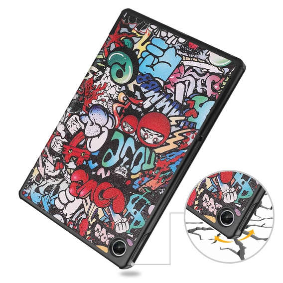 Pouzdro pro Lenovo Tab M10 Plus 10.6 Gen 3 TB-125F TB-128F, Smartcase, graffiti