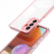 Pouzdro pro Samsung Galaxy A14 5G, Fusion Hybrid, transparentní / růžové