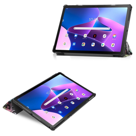 Pouzdro pro Lenovo Tab M10 Plus 10.6 Gen 3 TB-125F TB-128F, Smartcase, graffiti