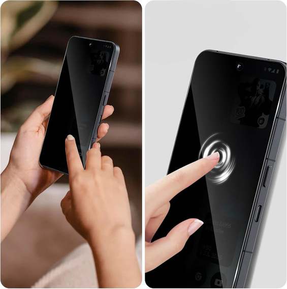2x Tvrzené sklo pro Samsung Galaxy S24 Ultra, ERBORD Anti-Spy