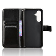 Klopové pouzdro pro Samsung Galaxy A36, Crazy Horse Wallet, černé