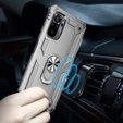 Pancéřové pouzdro pro Xiaomi Redmi Note 10/10S, Nox Case Ring, stříbrné