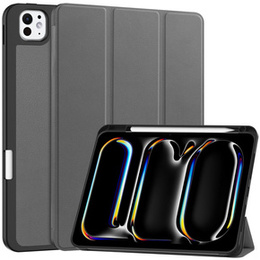 Pouzdro pro iPad Pro 11" 2024 (5 gen.), Smartcase s prostorem pro stylus, šedé