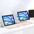 Pouzdro s klávesnicí pro iPad Air 13" 2024, Magnetic Keyboard Touchpad, růžové