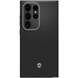 Pouzdro Spigen Enzo Aramid černé pro Samsung Galaxy S24 Ultra