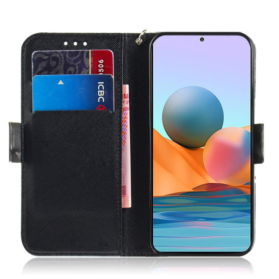 Klopové pouzdro pro Xiaomi Redmi Note 10 Pro, Wallet, modré