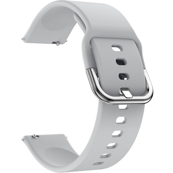 Pasek Silikonowy z klamrą 22mm uniwersalny - Grey