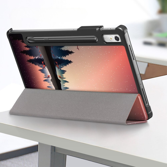 Pouzdro pro Lenovo Tab P11 Pro Gen 2 2022, Smartcase Pen Slot, forest and lake