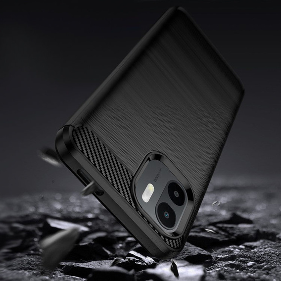 Pouzdro pro Xiaomi Redmi A1 4G / A2 4G, Carbon, černé