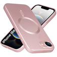 Pouzdro pro iPhone 16E, ColorMag, pro MagSafe, růžové + tvrzené sklo 9H