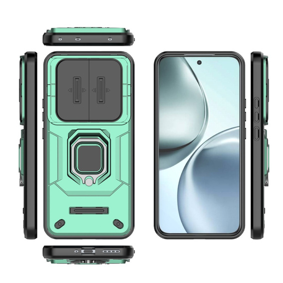 Pouzdro pro Realme 14 Pro+ 5G, CamShield Slide, zelené