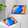 Pouzdro pro Lenovo Idea Tab 11" 2025 TB336FU TB336ZU, s průhlednou zadní stranou a držákem stylusu, růžové