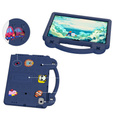 Dětské pouzdro pro Samsung Tab A8 X200 / X205, Cute Patterns, se stojánkem, námořnicky modré