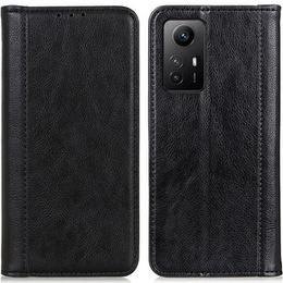 Pouzdro pro Xiaomi Redmi Note 12S, Wallet Litchi Leather, černé