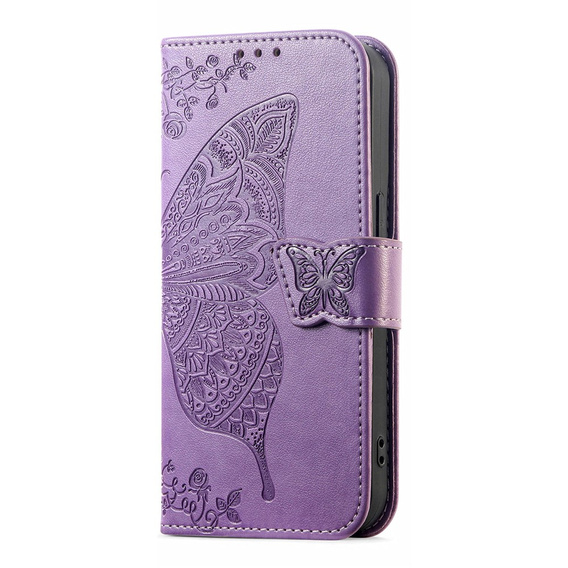 Pouzdro s klopou Butterfly pro Samsung Galaxy A57 5G, fialové