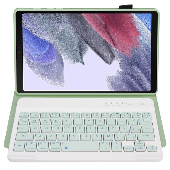 Pouzdro + klávesnice Samsung Galaxy Tab A7 Lite 8.7 T220 / 225, světle zelené