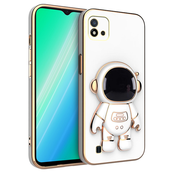 Pouzdro pro Realme C11 2021/ C20, Astronaut, bílé