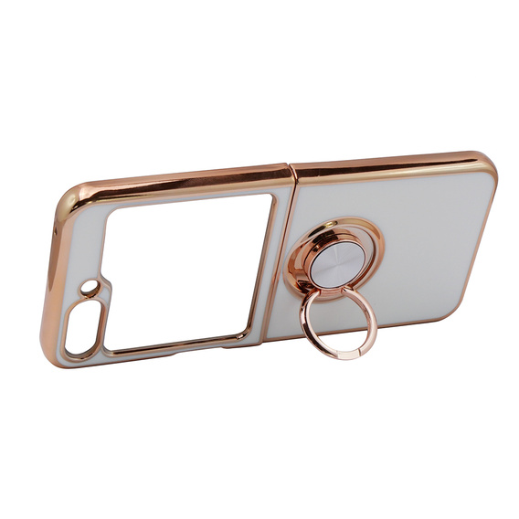 Pouzdro pro Samsung Galaxy Z Flip 5 5G, Electro Ring, bílé