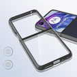 Pouzdro pro Motorola Razr 50 Ultra, Fusion Hybrid, transparentní / černé