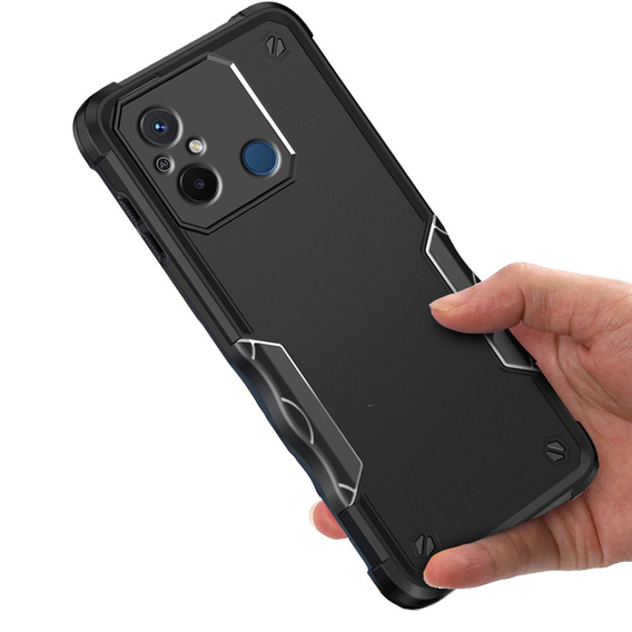 Pancéřové pouzdro pro Xiaomi Redmi 12C, Dual-Layer, černé