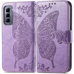 Klopové pouzdro pro Infinix Hot 50 Pro 4G, Butterfly, fialové