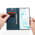 Pouzdro CASEME pro Samsung Galaxy Note 10 Plus/5G, Leather Wallet Case, zelené
