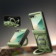 Pouzdro Tongate MECH s MagSafe pro Samsung Galaxy Z Flip7 FE / Z Flip6, zelené