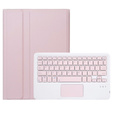 Pouzdro + klávesnice Xiaomi Pad 6 / 6 Pro, Touchpad, růžové