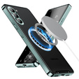 Ochranné pouzdro na fotoaparát pro Samsung Galaxy S24+ Plus, CamShield MagSafe, transparentní / zelené