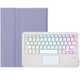 Pouzdro + klávesnice Xiaomi Pad 6 / 6 Pro, with touchpad, fialové