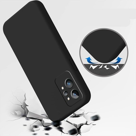 Pouzdro pro Realme GT2 Pro, Silicone Lite, černé