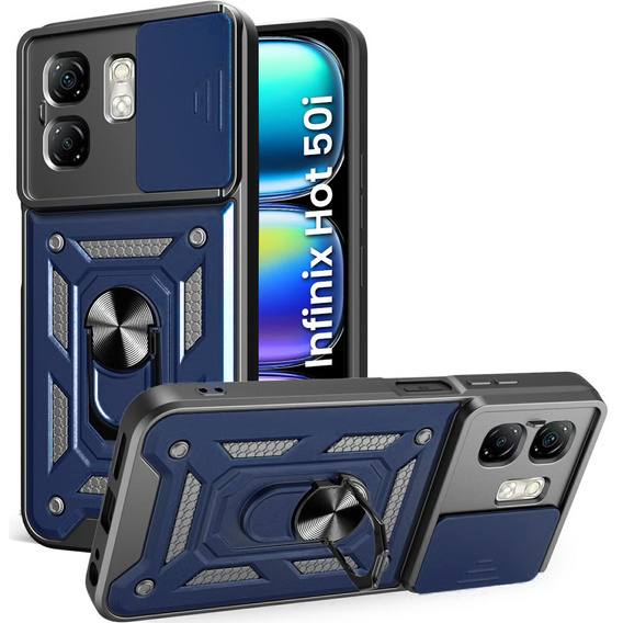 Pouzdro pro Infinix Hot 50i 4G, CamShield Slide, modré